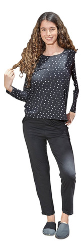 Pijama Invierno Algodón Combinado Talle Grandes Susurro 3623