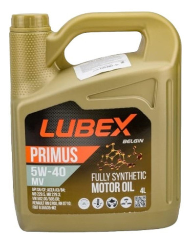 Aceite Lubex 5w40 10.000 Km Europeo