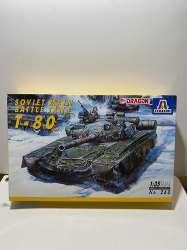 Tank Armable Soviet Main T-80 Italeri 1:35