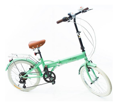 Bicicleta Dobrável Fenix Green Marcha Shimano 6 Velocidades