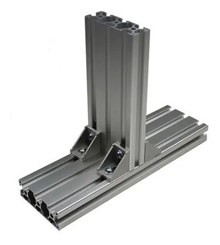 Imagen 3 de 7 de Perfil De Aluminio 40x80 1m Tipo Bosch Rexroth