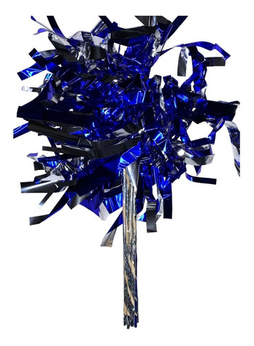 50 Mechudos Pompon Metalico Porra Fiesta