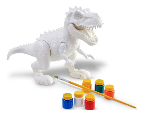 Brinquedo Dinossauro Para Colorir C Boca Articulada Infantil