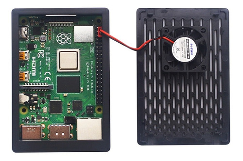 Imagen 3 de 10 de Raspberry Pi 4 2gb Carcasa Ventilador Sd 32gb Hdmi Pi4 B Kit