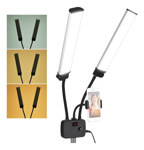 Flexible Doble Brazos Led Relleno Luz Bi-color Regulable Bel