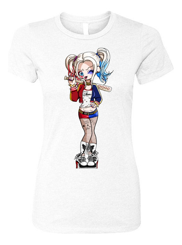 Camiseta Harley Quinn Joker Femenina Serie White Dama