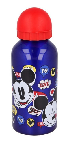 Botella Aluminio 400 Ml Mickey Mouse Disney Mm