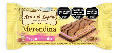 Bizcochuelo Merendina Yog Vaini Aires De Lujan X 30g X 40 Un