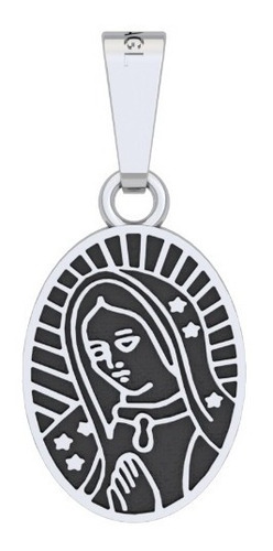 Imagen 1 de 10 de Medalla Virgen De Guadalupe De Plata Solida Ley 925 Agálea