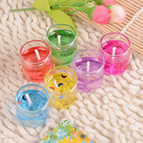 Velas Aromáticas De Cera En Gel En Forma De Mini Vaso De Vid