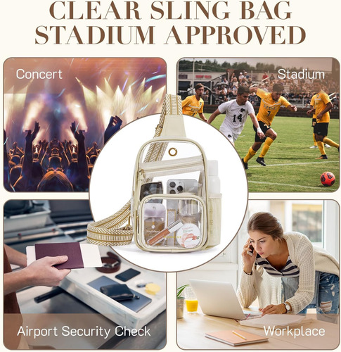 Bolso Transparente Missnine Para Eventos En Estadios, Bolso