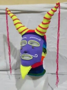 Máscara Carnaval Diablo Jujuy. Ukuku Multicolor