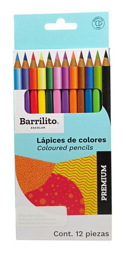 Lapiz De Color Barrilito Varios Colores Redondo