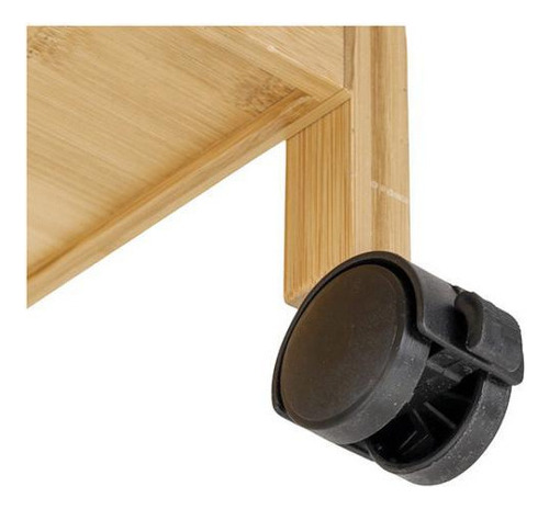 Carrinho Organizador Multiuso Madeira Com Rodas 84x42x30cm