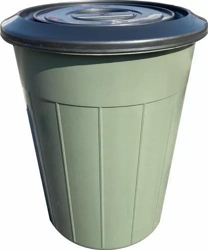Bote de basura para exteriores de 50 L/60 L/100 L/160 L/280 L/380 L grueso  redondo cubo de basura grande multiusos clasificación, cubo de basura