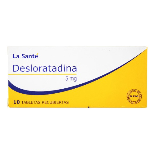 Desloratadina Lasante 5 Mg 10 Tabletas