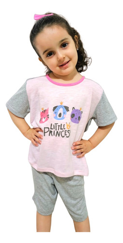 Pijama Nena Princesas Animalitos Algodón Verano 