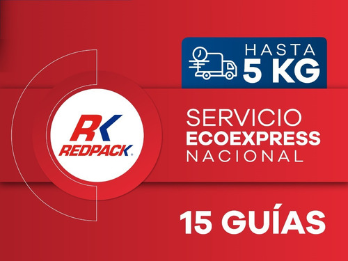Imagen 1 de 1 de 15 Guías Prepagadas Ecoexpress Hasta 5 Kg
