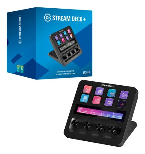 Conjunto Elgato Stream Deck+ Console, + Pedal Stream Deck