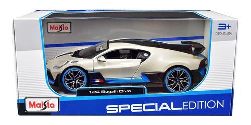 Bugatti Divo 1:24 Maisto Edición Especial De Colección Color Blanco