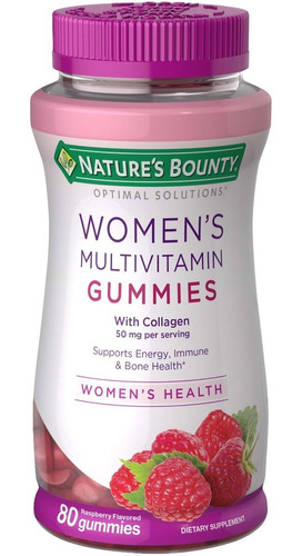 Gomitas Multivitaminas Mujeres + Colágeno Natures Bounty 80u