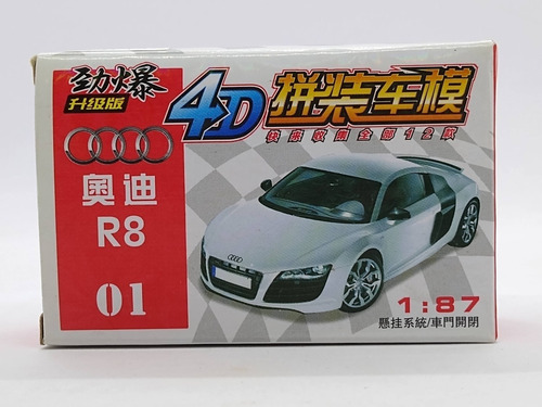 Nico Audi R8 P/armar, Pintar En Plastico 4 D H0 (rvh 155a)