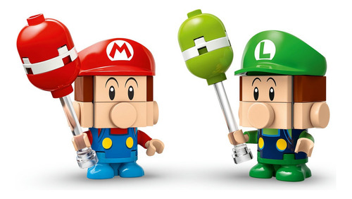 Figura 72034 Kart Bebé Mario Vs. Bebé Luigi Lego 321 Mario Bros
