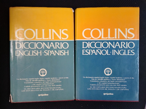 Collins Diccionario Español Inglés English Spanish 2t 1280 P