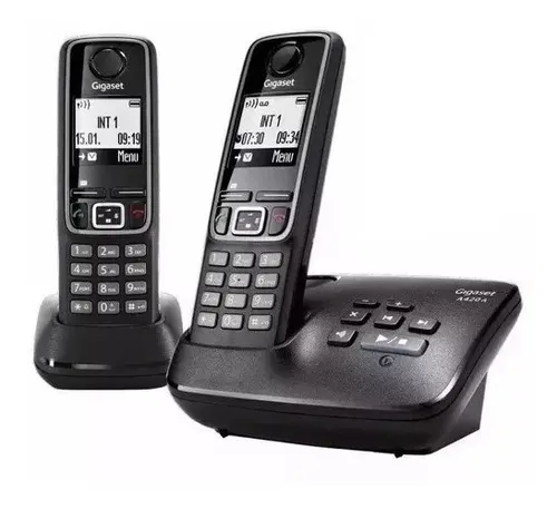 Teléfono Inalámbrico Gigaset A420a Duo Contestador Flores