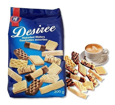 Biscoitos Doces Wafer Sortidos 300g - Desiree