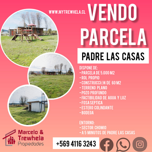 En Venta Hermosa Parcela De 5.000m² En La Comuna De Padre L