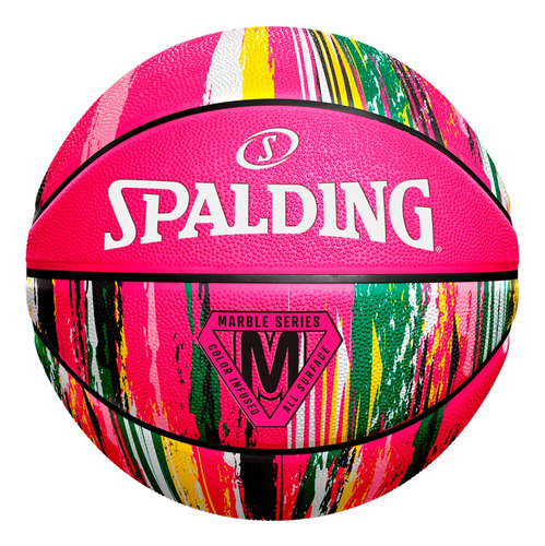 Balon Basquetball Spalding 4her Marble Rosa Sz6