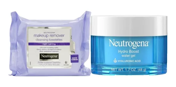 Neutrogena Hydro Boost Water Gel + Night Calming Toallitas