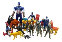 Comprar Lote X 21 Juguetes Muñeco Diferentes Tamaños Y Personajes