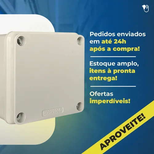 Caixa De Passagem Multiuso Termoplastica 104x104x54 Soprano