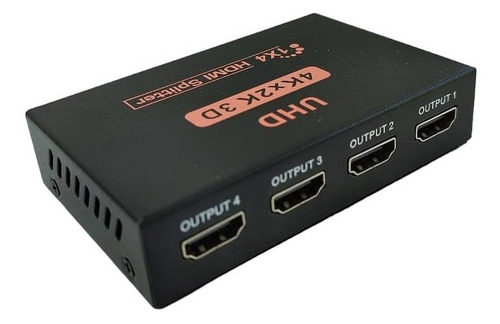 Splitter  Hdmi Amplificador 1x4 4k 2k 1080 Distribuidor 1x4