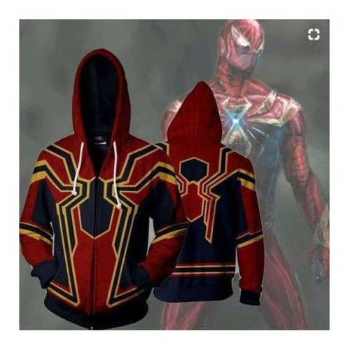 Avengers Cosplay Anime Chaqueta Cremallera Sudadera Capucha