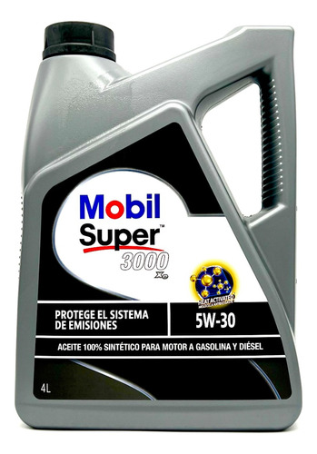 Aceite Motor Mobil  5w-30 Super 3000 Xe Gasolina Diésel 4l