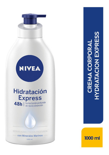 Crema Corporal Nivea Hidratacion Express X 1000ml