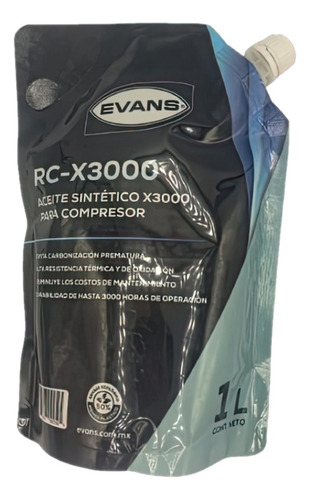 Rc-x3000 - Aceite Sintético Para Compresor Evans - 1 Litro