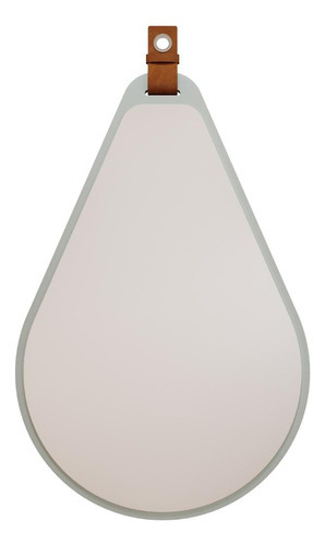 Espelheira Para Banheiro Gota Mgm 76cm Mdf Pistache
