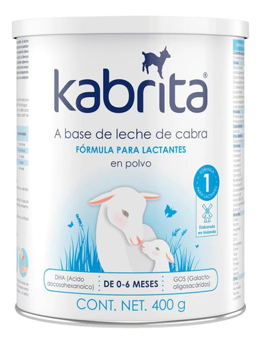 Leche de fórmula en polvo Ausnutria BV Kabrita Fórmula Infantil para Lactantes en lata de 1 de 400g - 0  a 6 meses