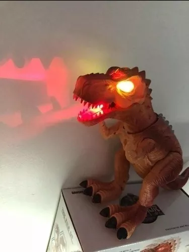 Dinossauro Tiranossauro Rex com Luz, Som, Movimento e Solta Fumaça - Fun  Game - DiverMais