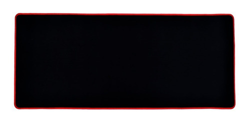 Mouse Pad Gamer Xl Antideslizante Negro Borde Cosido 70x30cm