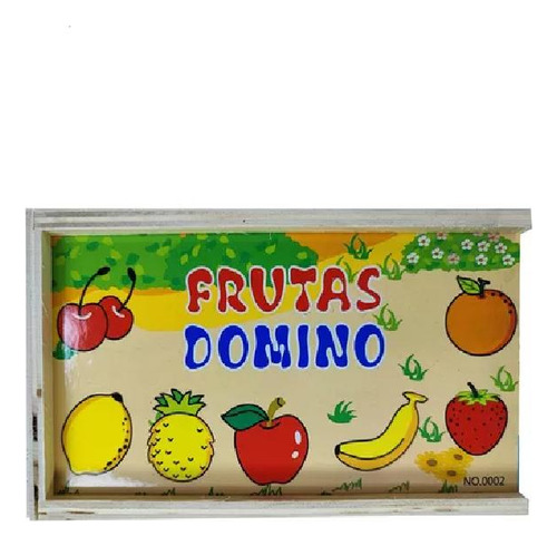 Domino De Fruta Juego De Madera Para Niños