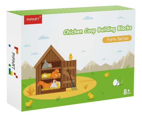 Pipart Juego De Bloques Para Construir Gallinero Modular