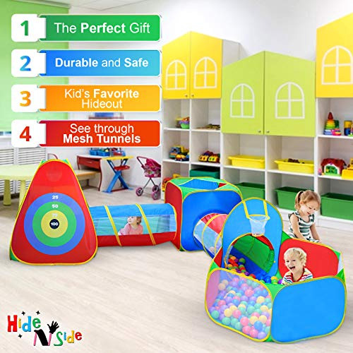 Carpas Y Túneles Play Tent Hide N Side Para Niños, 5 Unidade