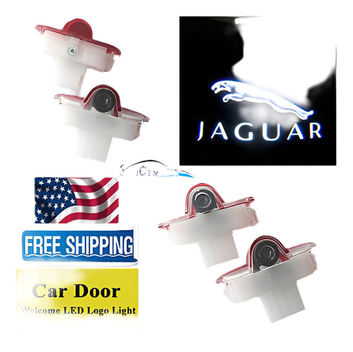 Jaguar Xj Puerta Insignia Led Luz Fantasma Sombra Proyector 