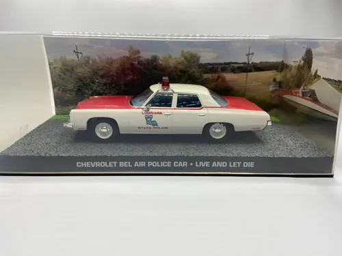 Miniatura Chevrolet Bel Air Police Car 007 James Bond 1:43