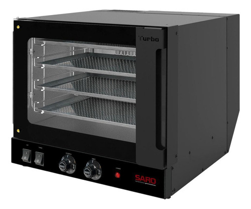 Forno Turbo Elétrico Saro 127v Preto Com 4 Esteiras